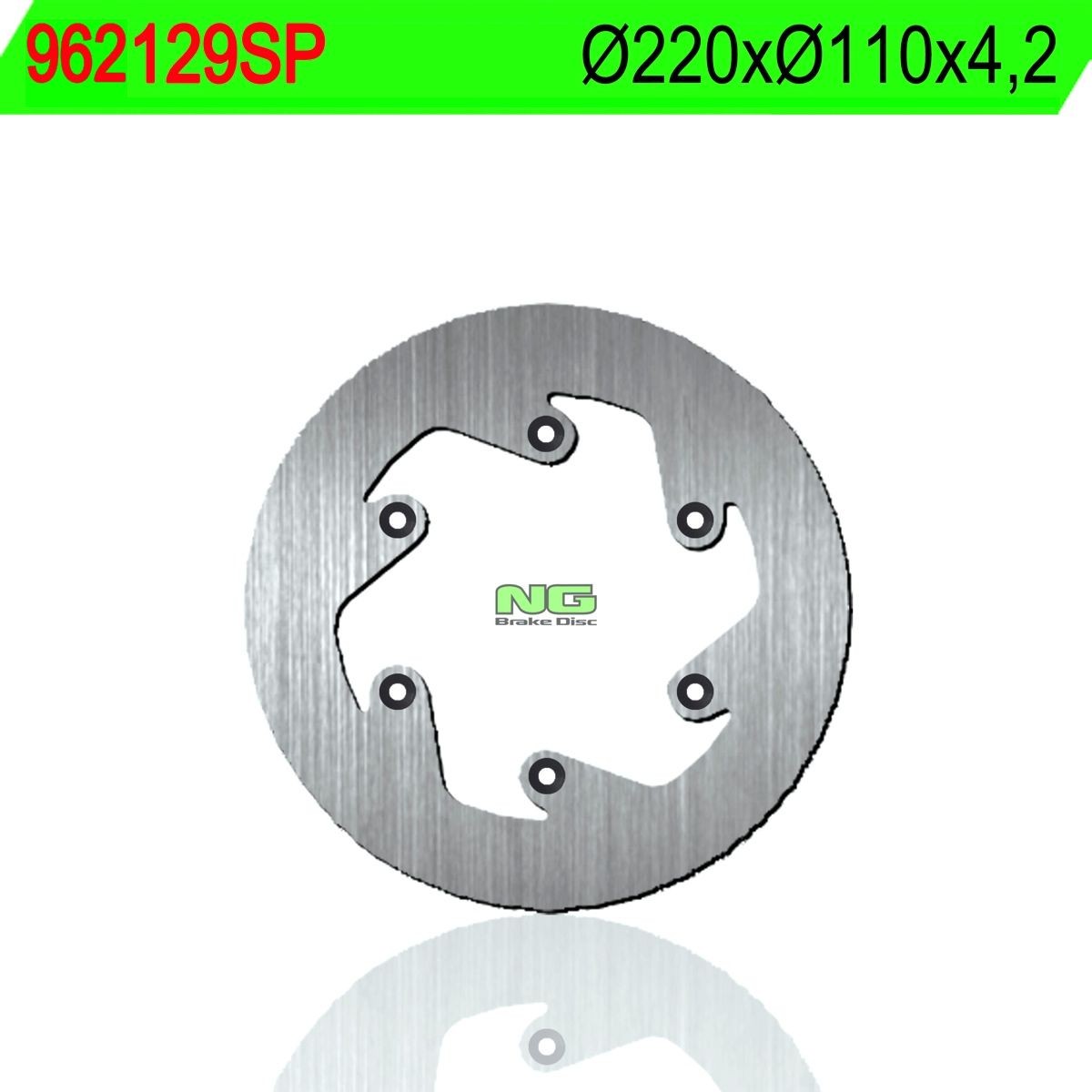 Disco de freno NG sin ventilaciones 129SP Ø220 x Ø110 x 4.2