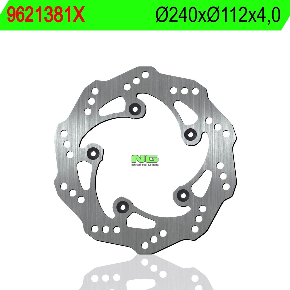 Disco de freno NG ondulado 9621381X Ø240 x Ø112 x 4