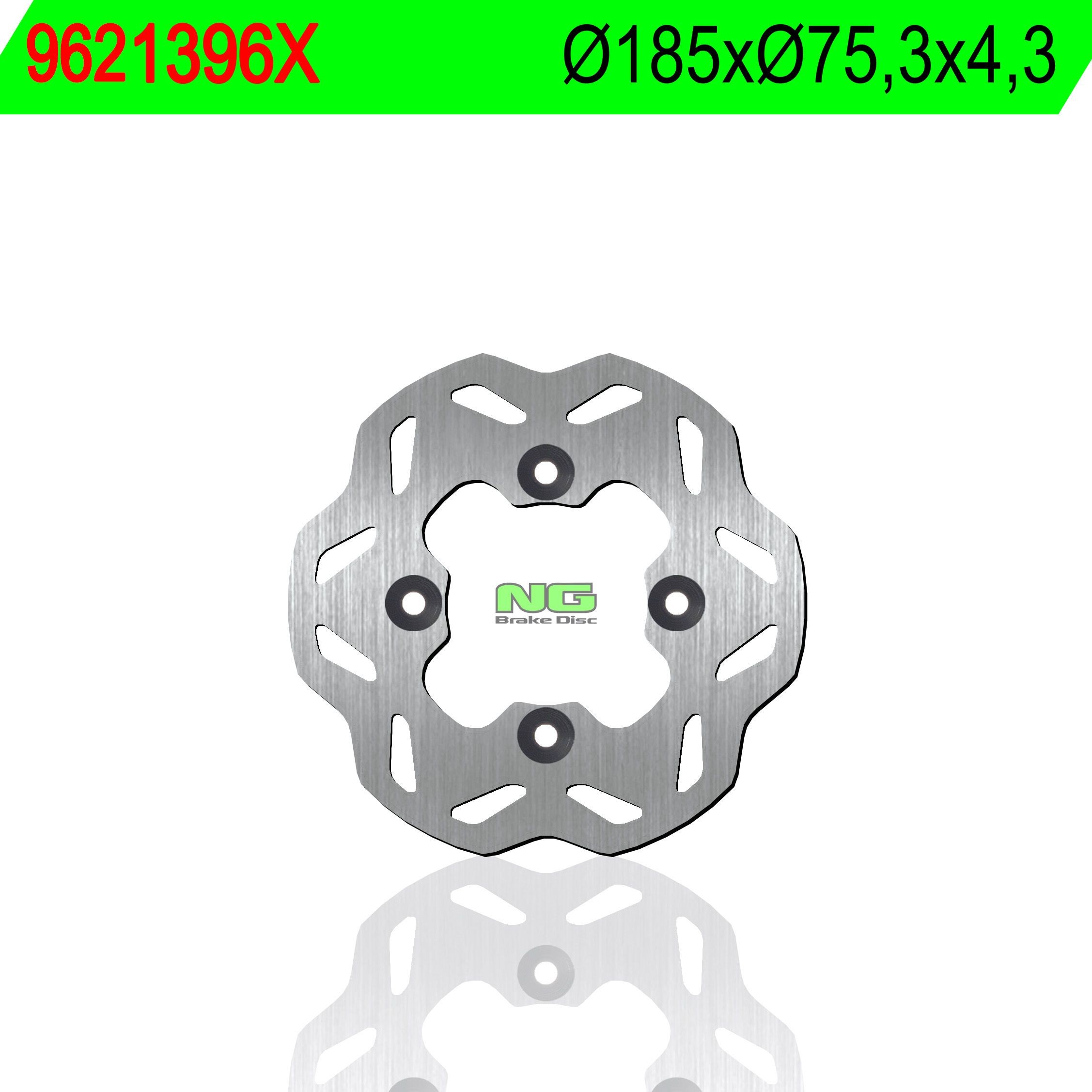 Disco de freno NG ondulado 1396X Ø185 x Ø75,3 x 4,3