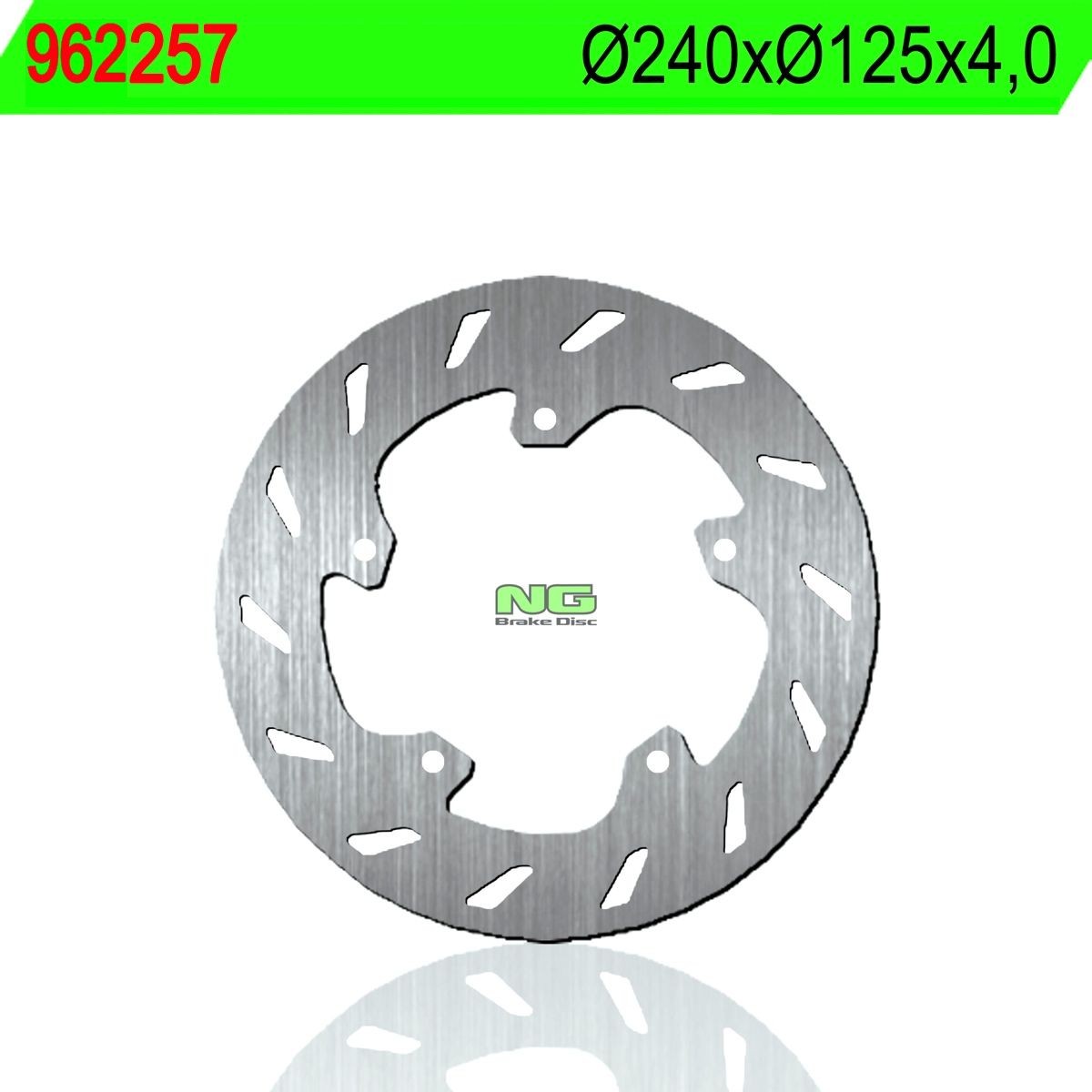 Disco de freno NG 257 Ø240 x Ø125 x 4