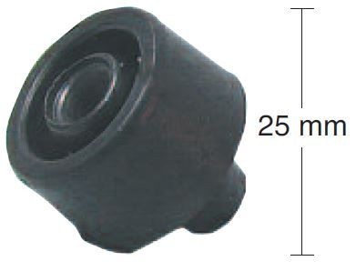 Tope de goma para caballete central 25mm