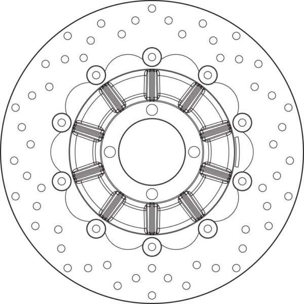 Disco de freno flotante Brembo 78B40816