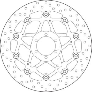 APRILIA - Disco de freno flotante Brembo 78B40870 -