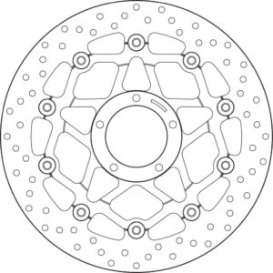 DUCATI - Disco de freno flotante Brembo 78B40878 -