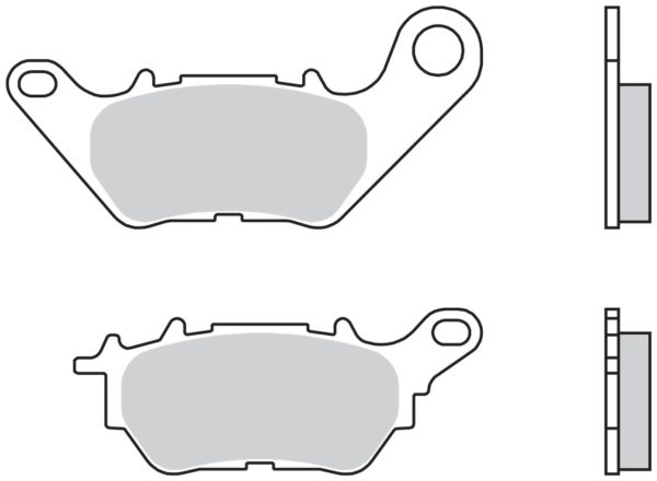 Pastillas de freno orgánicas Brembo 07YA53CC