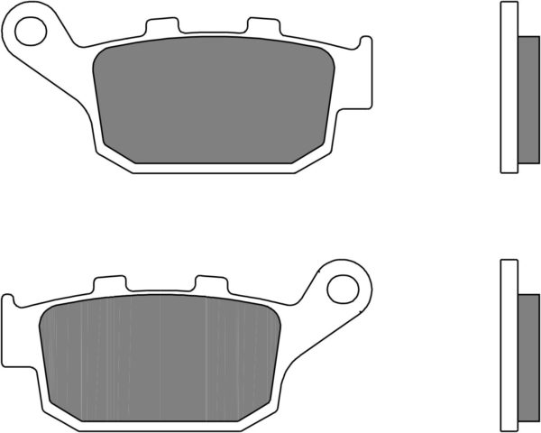 HONDA - Pastillas de freno orgánicas Brembo 07HO53CC -