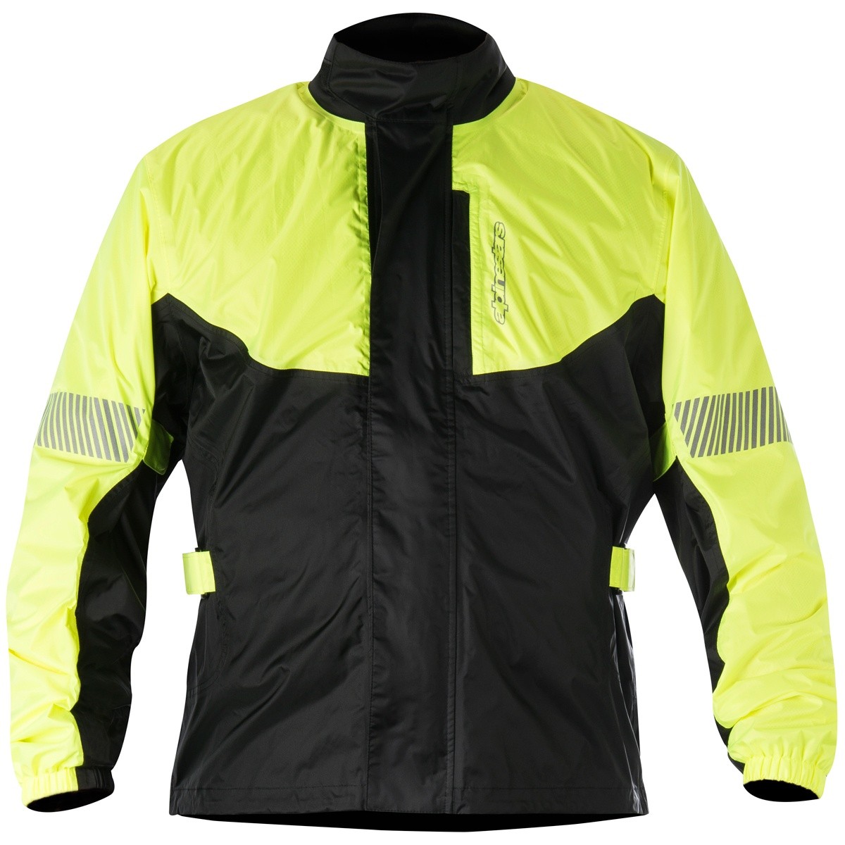 Chaqueta de lluvia impermeable Alpinestars Hurricane Yellow Fluo Black