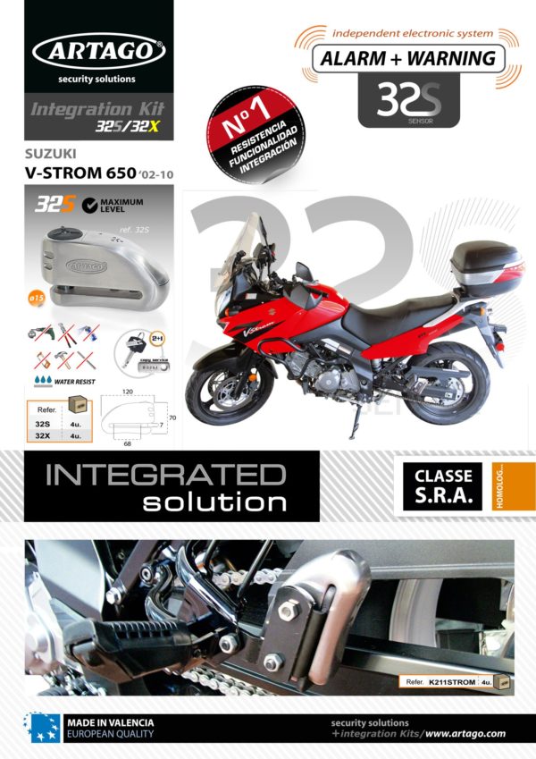 Artago - Kit INTEGRACION 32, silentblok, SUZUKI V-STROM 650 2002 -