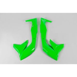 Paneles laterales radiador UFO verde fluor Kawasaki KX450F