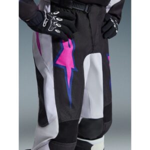 Pantalón Alpinestars FLUID GRID  YOUTH  BLACK LIGHT GRAY PURPLE