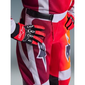 Pantalón Alpinestars FLUID PORTL YOUTH  RED LIGHT GRAY DARK GRAY