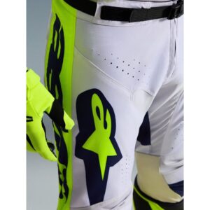 Pantalón Alpinestars RACER AIR RIWAY LIGHT GRAY YELLOW FLUO BLUE