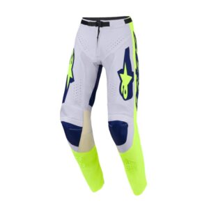 Pantalón Alpinestars RACER AIR RIWAY LIGHT GRAY YELLOW FLUO BLUE