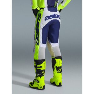 Pantalón Alpinestars RACER AIR RIWAY LIGHT GRAY YELLOW FLUO BLUE