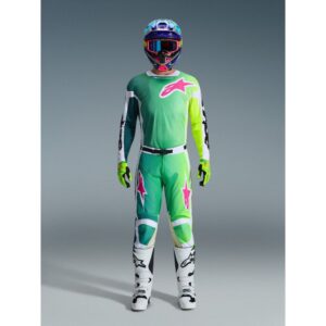 Pantalón Alpinestars RACER PORTL GREEN WHITE BLACK