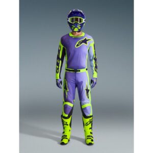 Pantalón Alpinestars RACER PORTL PURPLE YELLOW FLUO