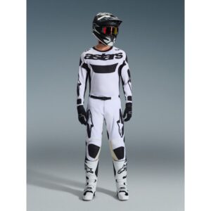 Pantalón Alpinestars RACER RIWAY WHITE BLACK