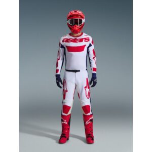 Pantalón Alpinestars RACER RIWAY WHITE BLUE RED