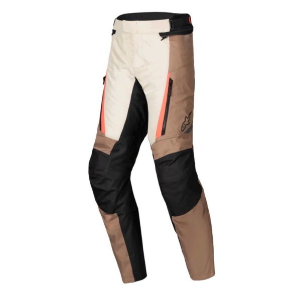 Pantalón Alpinestars ST-1 WATERPROOF DARK KHAKI SAND BLACK RED FLUO