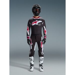 Pantalón Alpinestars SUPERTECH AFD VISTA BLACK RED WHITE
