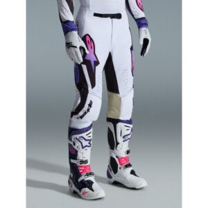 Pantalón Alpinestars SUPERTECH AFD VISTA WHITE PURPLE BLACK