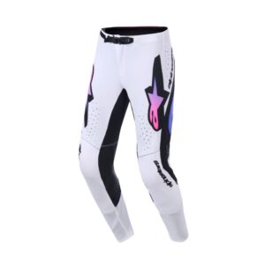 Pantalón Alpinestars SUPERTECH AFD VISTA WHITE PURPLE BLACK