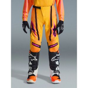 Pantalón Alpinestars SUPERTECH NOMUR  YOUTH ORANGE YELLOW PINK