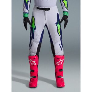 Pantalón Alpinestars SUPERTECH VISTA LIGHT GRAY YELLOW FLUO BLUE