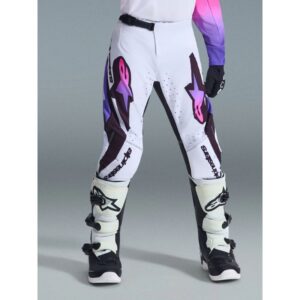 Pantalón Alpinestars SUPERTECH VISTA YOUTH WHITE PURPLE BLACK