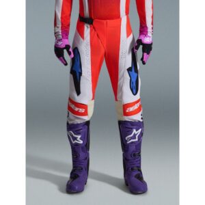 Pantalón Alpinestars TECHSTAR KNIF LIGHT GRAY ORANGE FLUO BLACK