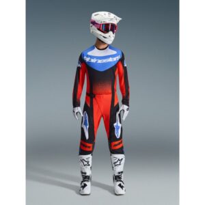Pantalón Alpinestars TECHSTAR KNIF ORANGE BLACK UCLA BLUE