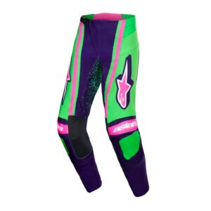 Pantalón Alpinestars TECHSTAR NOMUR DEEP PURPLE GREEN PINK FLUO
