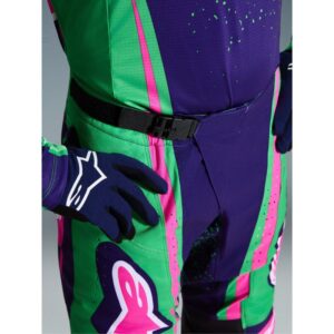 Pantalón Alpinestars TECHSTAR NOMUR DEEP PURPLE GREEN PINK FLUO