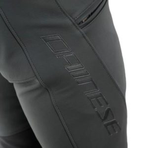 Pantalon de piel Dainese PONY 3 S/T  NEGRO-MATE