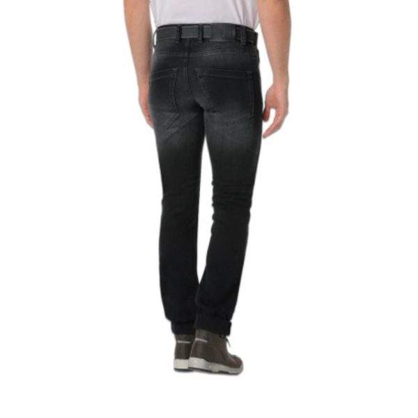 PANTALON VAQUERO PMJ CAFE RACER NEGRO