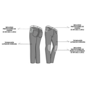 PANTALON VAQUERO PMJ SPRING NEGRO