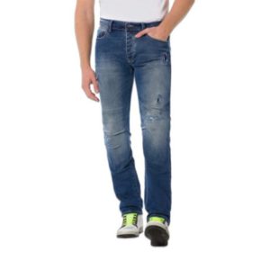 PANTALON VAQUERO PMJ STREET AZUL GASTADO