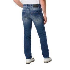 PANTALON VAQUERO PMJ STREET AZUL GASTADO