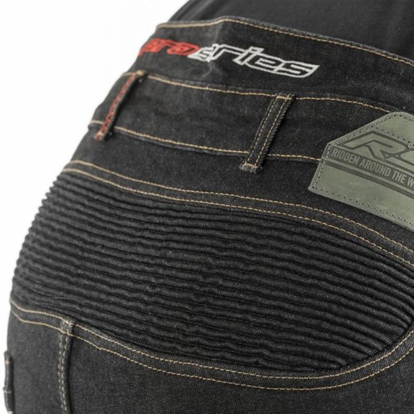 Pantalón Vaquero RST reforzado con aramida Tech Pro CE (pernera corta) Denim negro