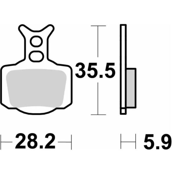 Pastilla de freno SBS P1006-RSI