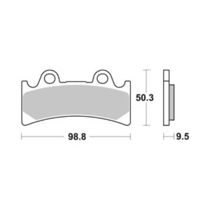 Pastilla de freno SBS P683-RST