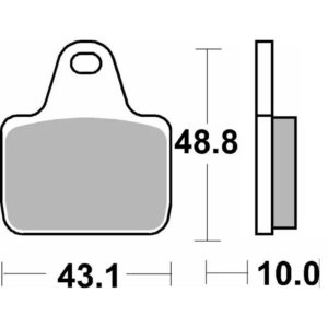 Pastilla de freno SBS P805-DS1