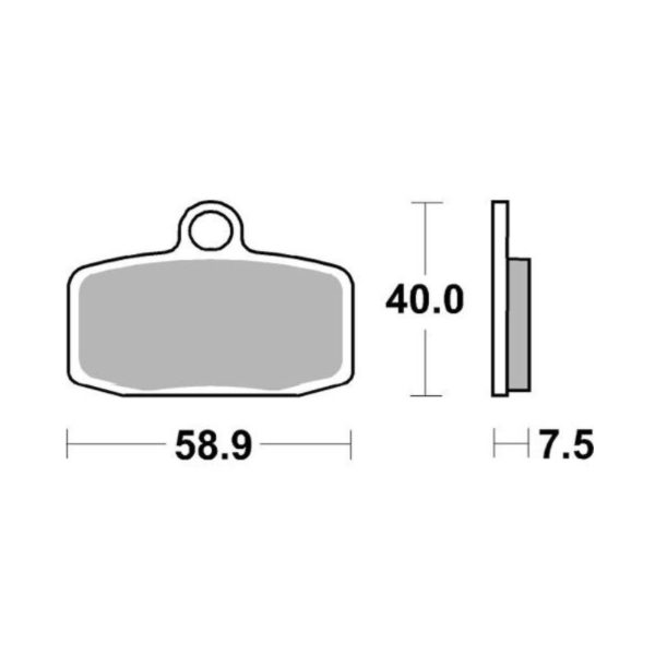Pastilla de freno SBS P885-RST