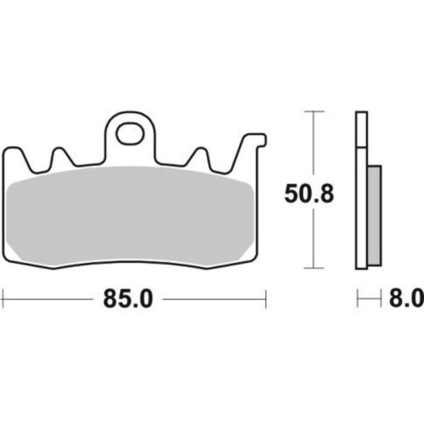 Pastilla de freno SBS P900-RST
