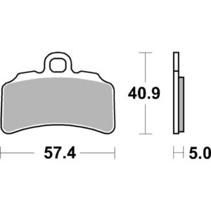 Pastilla de freno SBS P963-RSI