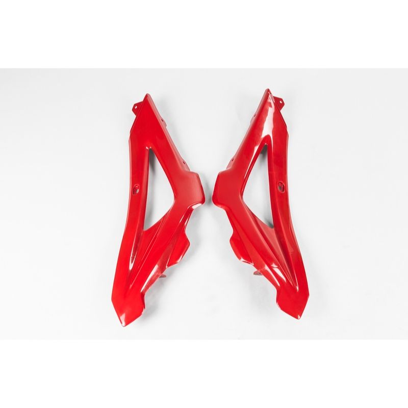 Plásticos laterales de radiador superiores UFO Husqvarna rojo HU03321-062