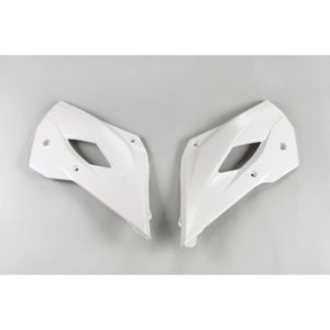 Plásticos laterales de radiador UFO blanco Husqvarna TC85