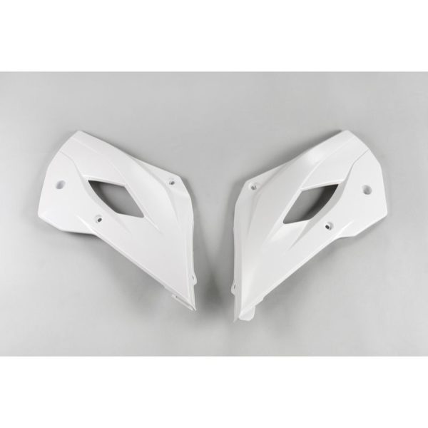 Plásticos laterales de radiador UFO blanco Husqvarna TC85