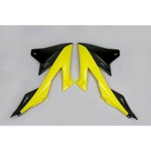 Plásticos laterales de radiador UFO color OEM 2018 Suzuki RM-Z450