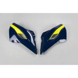 Plásticos laterales de radiador UFO Husqvarna azul HU03353-087